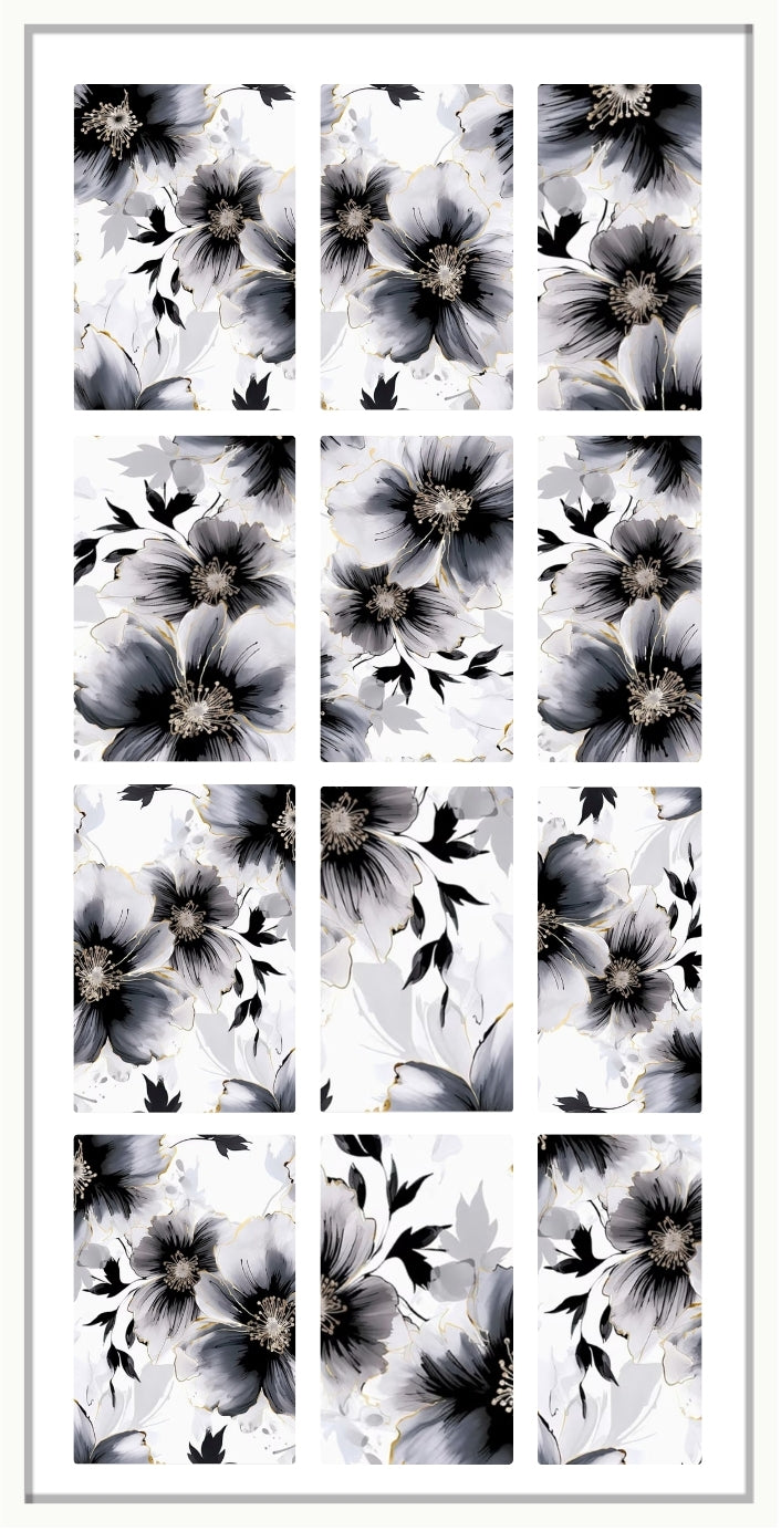 Waterslide Nail Decal | CARBON & GILT