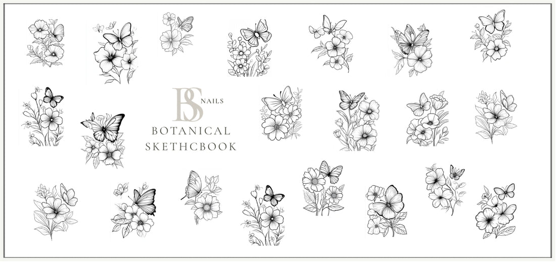 Waterslide Nail Decal | BOTANICAL SKETCHBOOK