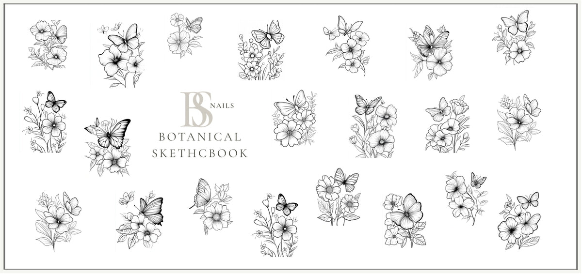 Waterslide Nail Decal | BOTANICAL SKETCHBOOK