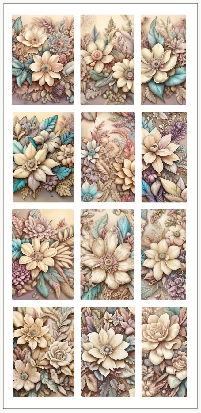 Waterslide Nail Decal | COTTAGECORE PASTELS