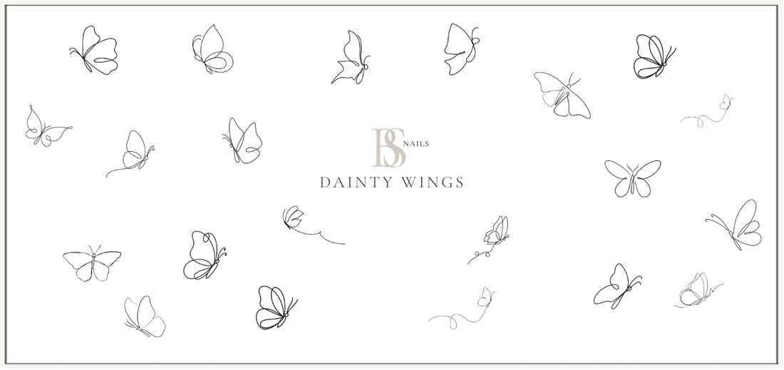 Waterslide Nail Decal | DAINTY WINGS
