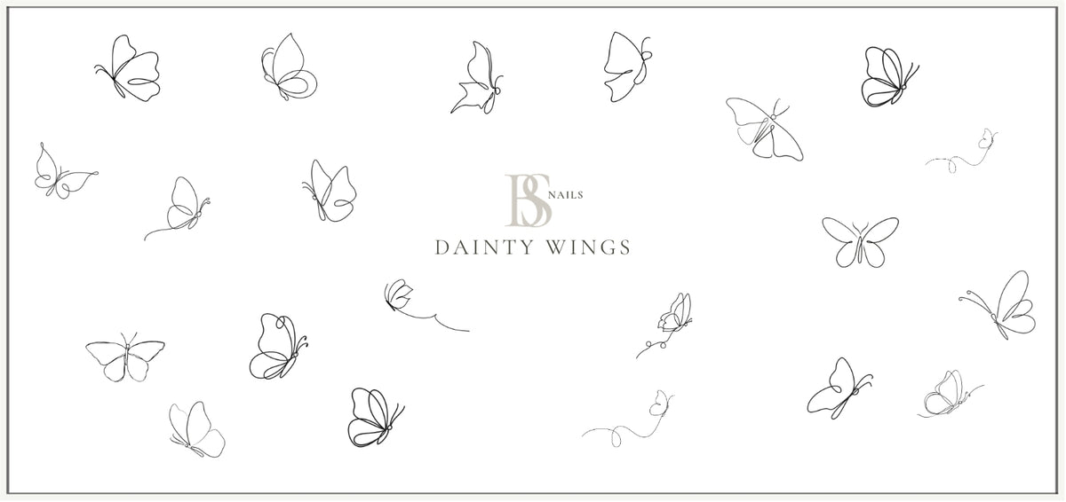 Waterslide Nail Decal | DAINTY WINGS