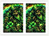 Two waterslide nail decals of a St. Patrick&