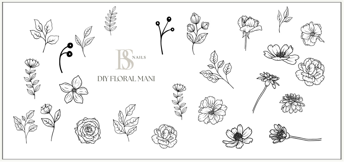 Waterslide Nail Decal | DIY FLORAL MANI