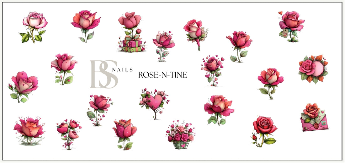 Waterslide Nail Decals | ROSE-N-TINE