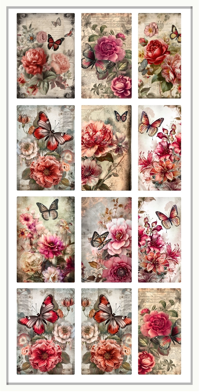 Waterslide Nail Decal | ROMANTIC BUTTERFLY