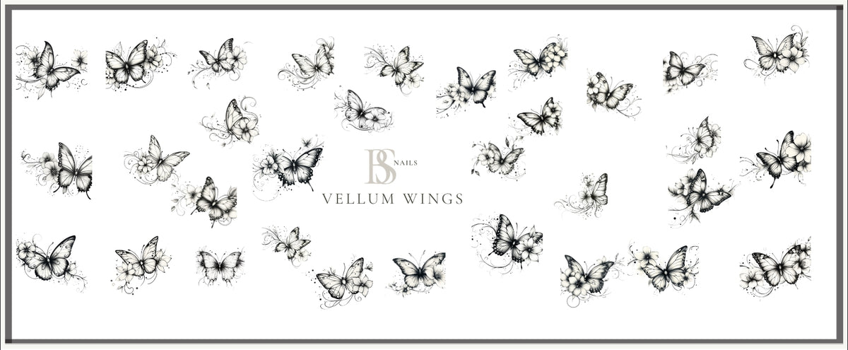 Waterslide Nail Decal | VELLUM WINGS